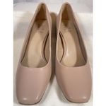 Naturalizer NWOB  Women's Warner Pump Creme Brulee Square Toe Block Heel Size 9.5 Photo 2