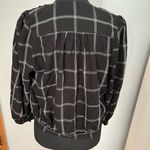 Madewell •• Black Wrap Top‎ in Windowpane Photo 1