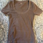Old Navy Brown Ribbed Top Photo 0