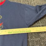 M&C Sportswear Women Medium Navy Blue Red Crewneck Sweatshirt Cardinal Photo 1