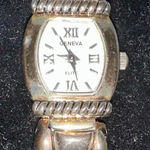 Geneva Elite Quartz Bangle Watch Gold Tone Roman Numerals Ladies Jewelry Photo 0