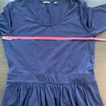 Lands' End Minimalist Everyday Navy Blue Jersey Knit Fit & Flare Dress M/T 10-12 Photo 8