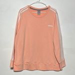 Adidas Classic Peach 3 Stripe Pullover Crewneck Sweater Size 2XL Photo 0