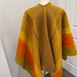 Cozy Mustard and Orange Knit Shawl Yellow Size undefined Photo 6