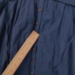 Anthropologie Pilcro Corset Midi Shirt Dress Women's Large Blue Prairie Peasant Photo 9