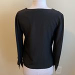 Amanda Uprichard  Black Silk Crossover Panel Blouse Photo 32