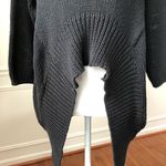 Boheme Sweater Shark Bite Hem Size 2 Black Photo 1