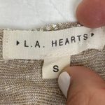 PacSun L.A. HEARTS silver & gold Sheer Mesh tank top Photo 4