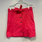 J.Crew  bright pink Valentine’s Day tie skirt Photo 0