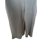 Easel Los Angeles Womens Medium Black Textured Wide Leg Jumpsuit Overalls Cotton Photo 3