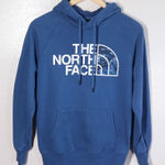 The North Face Womens Blue Half Dome Hoodie Pullover Logo Camo Graphic Size S Photo 0