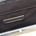 Adrienne Vittadini Snakeskin Gold Leather Clutch Chain Frame Shoulder Bag Photo 5