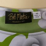 Bob Mackie Vintage  Wearable Art Green Floral Dress Size Xs Photo 5