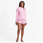 Life is Good Pink Swim Coverup with Long Sleeves Photo 1