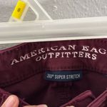 American Eagle Women Red Burgundy Jegging Jean 360 size 0 super stretch Photo 4