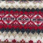 Vintage Crystal Kobe Shetland Wool Sweater Nordic Red Fair Isle Womens Small Photo 6