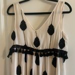 Moulinette Soeurs ANTHROPOLOGIE Embroidered Medallion Tassel Beaded Dress Photo 3
