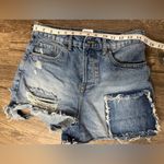 BDG  Blue Distressed Jean Shorts High-Waisted Photo 3