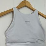 Lululemon  White Silver Blue Energy High-Neck Longline Bra Medium Support B–D Cup Photo 5