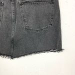 Madewell  Rigid Denim A-Line Mini Skirt Cutout Edition Lunar Wash Black Size 31 Photo 11