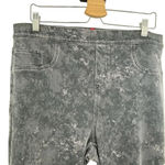 Spanx  Jean-ish Ankle Legging Acid Wash Grey‎ Marble Plus Size 1X Photo 3