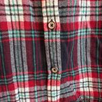 Natural Reflections Natural Collections 100% Cotton Blue Red Plaid Flannel Button up Shirt Sz Small Photo 3