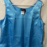 Milano Sky Blue Satin Top Size 12 Photo 0