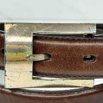 Fossil Vintage  Womens Brown Genuine Leather Belt Silver Buckle ✨ Photo 11