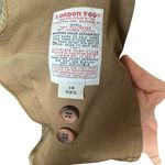 London Fog 70s Vintage British Khaki Classic Trench Coat Longline Lined Sz 14 Photo 5