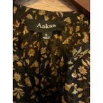 Aakaa  dress size small floral dark forest fall long sleeve western Photo 1