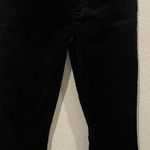 MOTHER Denim MOTHER High Waisted Looker Ankle Soft Skills Black Velvet Pants Photo 3