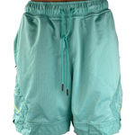 Jordan Women's Teal Blue Standard Fit Drawstring Workout Athletic Shorts Size S Photo 0