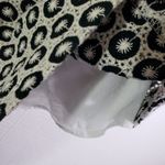 Milly  OF NEW YORK Size 2 Black White Embroidered Sleeveless Shift Dress Photo 7