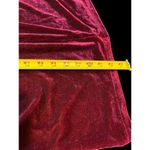 JMS Burgundy M Long Sleeve Stretchy Velvet Pajama Housecoat Robe Red Size M Photo 7