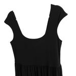 J.Crew  Cap Sleeve Midi Dress in Matte Jersey Black Size Large NEW with tags! Photo 4