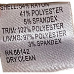 Muse Women's Dress‎ Cocktail Peplum Leather Lace W/ Detachable Skirt Black Sz. 6 Photo 5