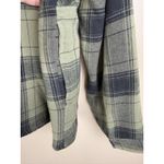 Lucky Brand  Womens Flannel Shirt Jacket Size L Plaid Fleece Lined Shacket Grunge Photo 5