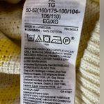 Gap curve hem crewneck cotton sweater yellow stripe size XL Photo 7