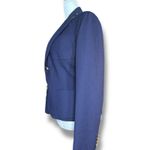 Ralph Lauren Vintage Rugby Navy Wool Blazer Gold Crest Buttons Size 2 Classic Photo 3