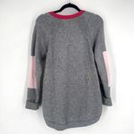 Anthropologie  Rebekah‎ Color block Tunic Sweater Size Small Gray Pink Photo 3