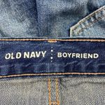 Old Navy Blue Medium Wash Mid Rise Distressed Denim Boyfriend Jean Shorts Size 0 Photo 2