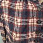 Free People Northern Bound Plaid Popover Button Up Top Small Fall Photo 5