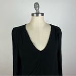 Free People Black Bell Sleeve V Neck Top Photo 2