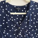 Marquis Navy Blue and White Polka Dot High Photo 7
