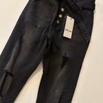 Black Label  High Rise Ankle Skinny‎ Jeans Button Fly Size Large Photo 11