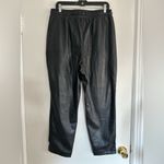 Calvin Klein Jeans Calvin Klein Sz: L Black Faux Leather Pants. Pull On. Flat Front. Patch pockets Photo 1