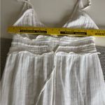 Roxy White Cotton Gauze Tassel Tie Waist Backless Sundress Coverup Dress Sz XS Photo 12