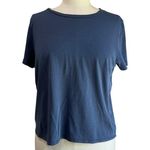 Aerie  Blue Embroidered Back "Beach Bound Lightweight T Shirt Size Large Photo 0