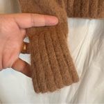Everlane The Alpaca Cropped Crewneck Sweater Sz XS Camel Minimal Merino Wool Photo 3