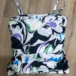 Ocean blue Multicolor Spaghetti Strap Top Photo 0